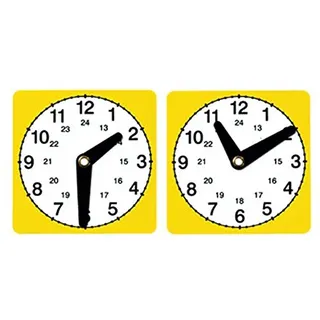 Unbekannt Daggis - Set mit 10 Lernuhren - Uhrzeit Lernuhr Lehrmittel Lernmittel Gruppenset