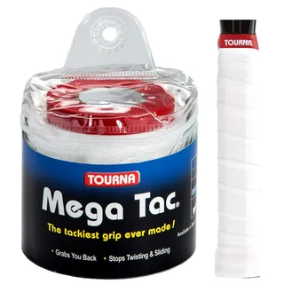Tourna Unisex – Erwachsene Mega Tac 30er White, weiß, One Size