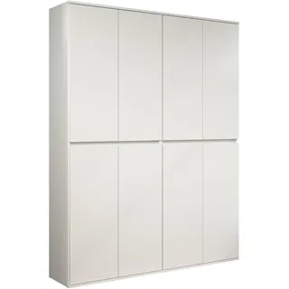 trendteam Garderobe Multifunktionsschrank Nevada 148 x 191 x 34 cm Weiß