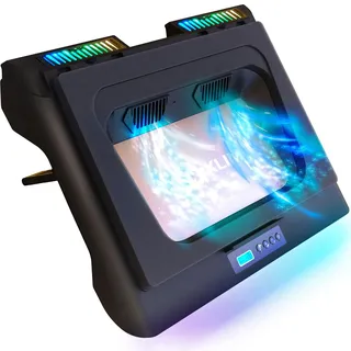 KLIM Everest Laptop Cooling Pad | Leistungsstarker Turbo-Lüfter 4300 RPM Laptop-Kühler | Versiegelter Schaumstoff für maximale Leistung | Vermeide Überhitzung | 14-17.3 Zoll