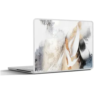 MuchoWow Laptop-Aufkleber Abstrakt - Gold - Design - Luxe, (1tlg), Laptop Folien Cover, Aufkleber, Sticker, Schutz vor Kratzern, 30x21 cm bunt Ø 36.40 cm x 30 cm x 21 cm