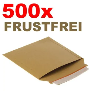kraftmax 500 x Kraftmax Premium Verpackung/Versandtaschen / Frustfreie Versandtasche aus Pappkarton - DIN A5-23,5 x 18 cm