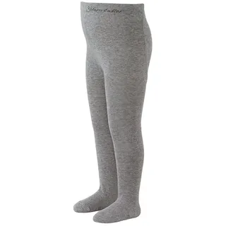 Sterntaler® Strumpfhose Strumpfhose uni (1 St) Krabbelstrumpfhose aus Baumwolle und Komfortbund silberfarben 128