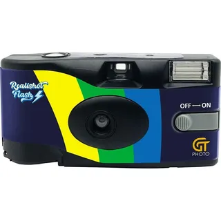 gt photo Realishot Flash 27 Aufnahmen, ideal für Events, Reisen und Erinnerungen – einfache Handhabung – Grau