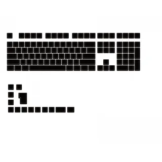 Ducky Blank PBT Keycap Set MDA Profile - Schwarz