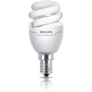 Philips Tornado Mini Spiral Energy Saving Bulb 872790092658300 – Fluorescent Bulbs (5 W, 30 W, E14, 300 lm, warm white, 8000 h)