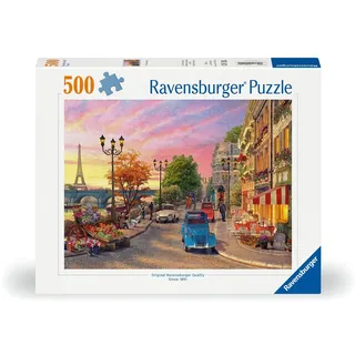 Ravensburger Puzzle für Erwachsene – Puzzle 500 Teile – Spaziergang durch Paris – Erwachsene und Kinder ab 12 Jahren – Hochwertiges Puzzle – Städte & Länder – 12000149