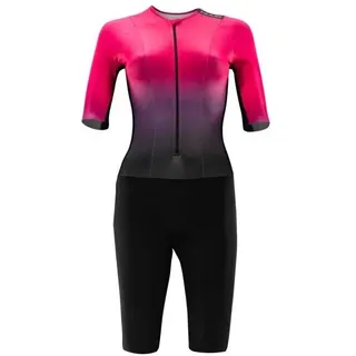 Huub Damen Trisuit - Schwarz/Rose Fade