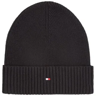 Tommy Hilfiger TH Flag Pima Cotton Beanie Black