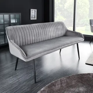 Riess-Ambiente Sitzbank TURIN 160cm braun schwarz Metallbeine mit Armlehne