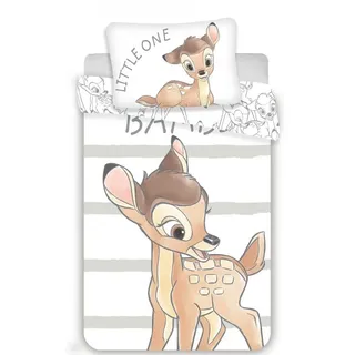 Bambi Disney Bambi Bettwäsche Für Kinder – Bettbezug 100x135 cm + Kissenbezug 40x60 cm