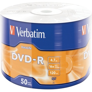 Verbatim DVD-R 4.7GB, 16x, 50er Pack (43791)