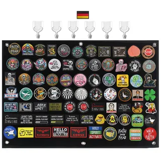 110x70cm Taktische Patch Display Tafel Haken & Schlaufe Organizer Display Patches Panel Hook and Loop Patchwand für Militär Abzeichen Aufnäher Aufhängung Tafel Mit Ösen 6 Haken