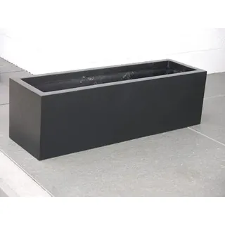 Casaflora Pflanztrog SUPREMO, schwarz 100x25x25
