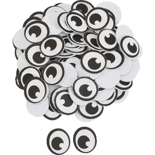 VBS XXL Einzelaugen Leder Filz 100 Stk 1x1 cm - Bunt