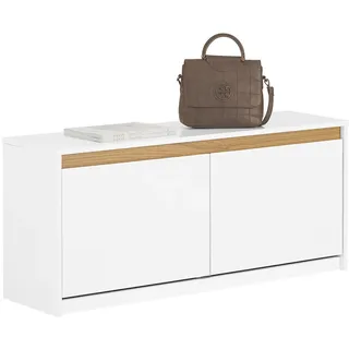 SoBuy Schuhbank 104 x 47 x 30 cm gepolstert / weiß