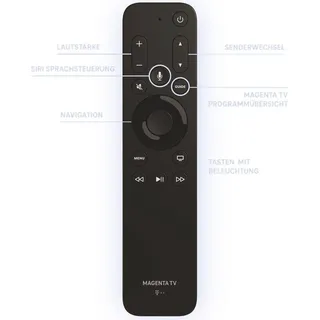 Telekom Magenta Fernbedienung für Apple TV 4K / Schwarz