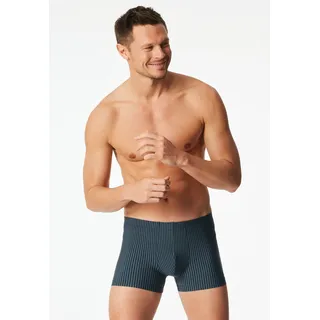 SCHIESSER Boxershorts "Pure Micro", Herren, Gr. 9, 808, blau, Single Jersey, Obermaterial: 85% Polyamid, 15% Elasthan, körpernah, Unterhosen, ohne Eingriff, sportlicher Look mit Streifen