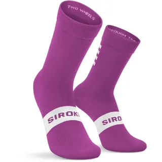 Siroko Fahrradsocken S1 Fucsia Barillete Lila S