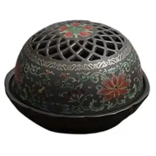 XYUERU Handgemacht Knoblauchtopf, Vorratsdose Retro Zwiebeltopf Keramik Knoblauch Vorratsglas Hohldeckel SchrankAufbewahrung Küche Knoblauchbehälter Drinnen Dekor(Brown)