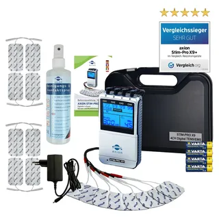 Axion 4 Kanal Tens EMS Stim-Pro X9+ mit Spray Zubehör Gerät 1 St