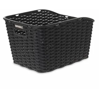 Basil Weave WP Hinterradkorb schwarz