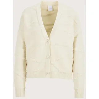 Madeleine Moderne Oversized-Jacke mit V-Ausschnitt Weiß 48