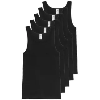 haasis bodywear 5er-Set: Unterhemd in schwarz | Gr.: L