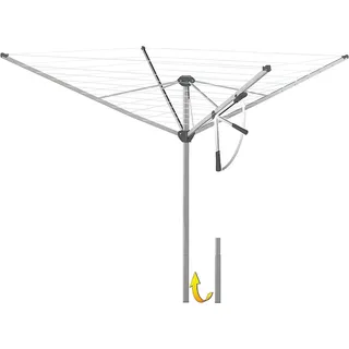 Juwel Wäschespinne Novastar 500 Compact (für ca. 4-5 Waschmaschinenfüllungen, mit Alustandrohr 50 mm, lässt Sich leicht aufspannen, Wäschetrockner) 30801