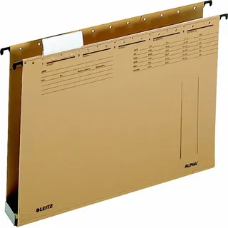 Leitz Hängesammler ALPHA® 1942 naturbraun Boden: 4,0 cm, 25 St.