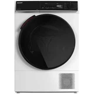 Sharp Trockner, Weiß, Metall, Kunststoff, Glas, D, 59.6x84.5x60.9 cm, Haushaltsreinigung, Haushaltsgeräte, Trockner