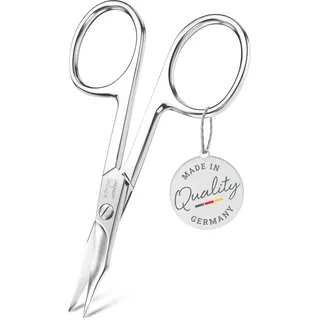 TITANIA Nagelschere Solingen mit Turmspitze (9,5cm) • Extra scharfe und dünne Haut- & Nagelschere • Professionelle Maniküre Schere • Made in Germany (Solingen)