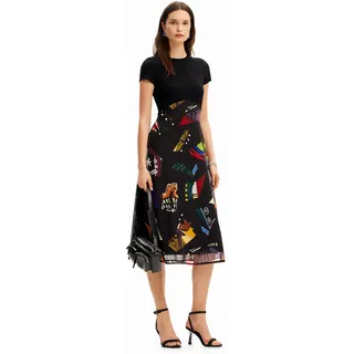 Midikleid Kombi M. Christian Lacroix, BLACK, S