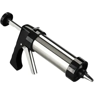 Gravidus Edelstahl Gebäckpresse Teigpresse mit Aufsätzen