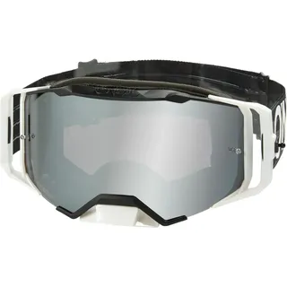 O'Neal Oneal B-33 Ictus Offroad-brille - Schwarz/Weiß Silber-Verspiegelt / White - Grey