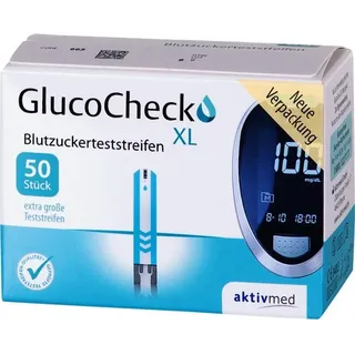 aktivmed GlucoCheck XL Blutzuckerteststreifen 50 st