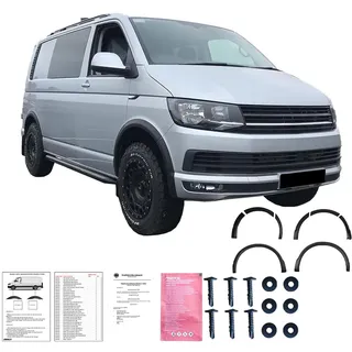 am carparts gmbh & co kg Radlaufschutz Radlaufleisten kompatibel mit VW Transporter T6 2015 2019 mit ABE