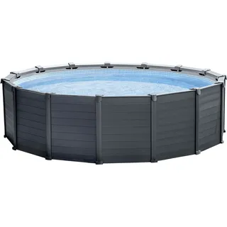 Intex  Graphite Panel Pool Set 478 x 124 cm inkl. Sandfilteranlage 26384