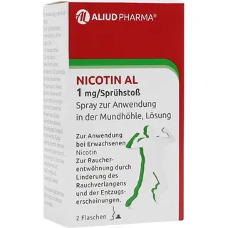 Aliud Nicotin AL 1 mg/Sprühstoß Spray 2 St.