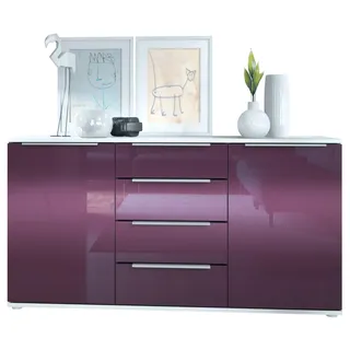 Vladon SIDEBOARD Porto Brombeer Hochglanz