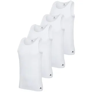 adidas Unterhemd Tank Top Baumwolle Sportswear 4er Pack - XL