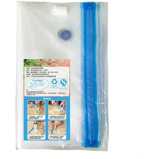 Hasaller Wiederverwendbare Vakuumbeutel mit tragbarer elektrischer Vakuumpumpe, 15 Beutel, platzsparende Beutel für Reisen und Zuhause, wiederverwendbare Vakuum-Aufbewahrungsbeutel (D 5 Stück Beutel x