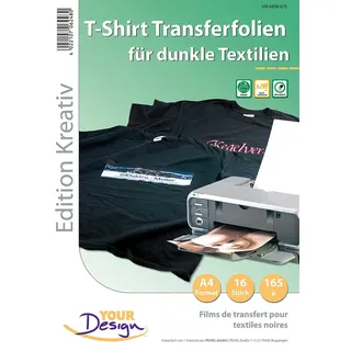 16 T-Shirt Transferfolien für bunte Textilien A4 Inkjet