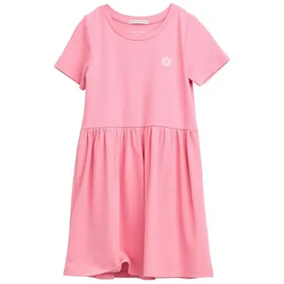 Tom Tailor Kinder Midi-Kleid mit Print, Sunrise pink, 128/134 - 116-122
