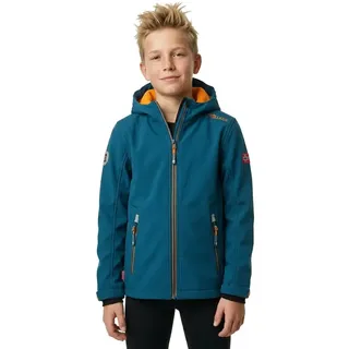 TROLLKIDS Trollfjord Softshelljacke Blau/Orange 128