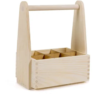 Holzfee Bierträger Flaschenträger Flaschenkiste Bierkiste 6-Pack Holzkiste | FLK Box 6