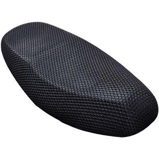 Motorrad Roller Moped Für Sitzbezug Für Sitz Anti-Rutsch Kissen 3D Spacer Mesh Stoff Atmungsaktiv M-3XL Für Sitzbezug Motorrad 3D Mesh Sitzbezug Kissen Für Lange Fahrten Für Passagier Für Komfort