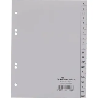 Durable Register A-Z A5 grau 20 St.