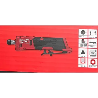 Milwaukee M12 FUEL Akku-Geradschleifer abgewinkelt M12 FDGA ohne Akku ohne Lader, Rot, Schwarz,silber