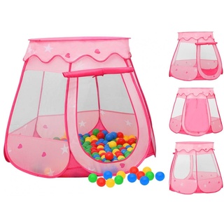 vidaXL Kinder-Spielzelt Rosa 102x102x82 cm